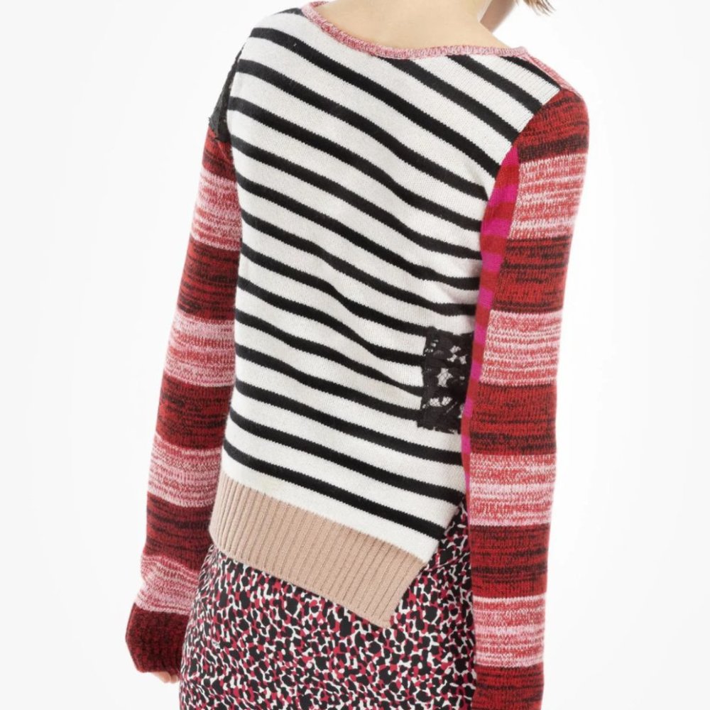 Asymmetric Multicolored Sweater by No. 21 - Picture 2 of 4